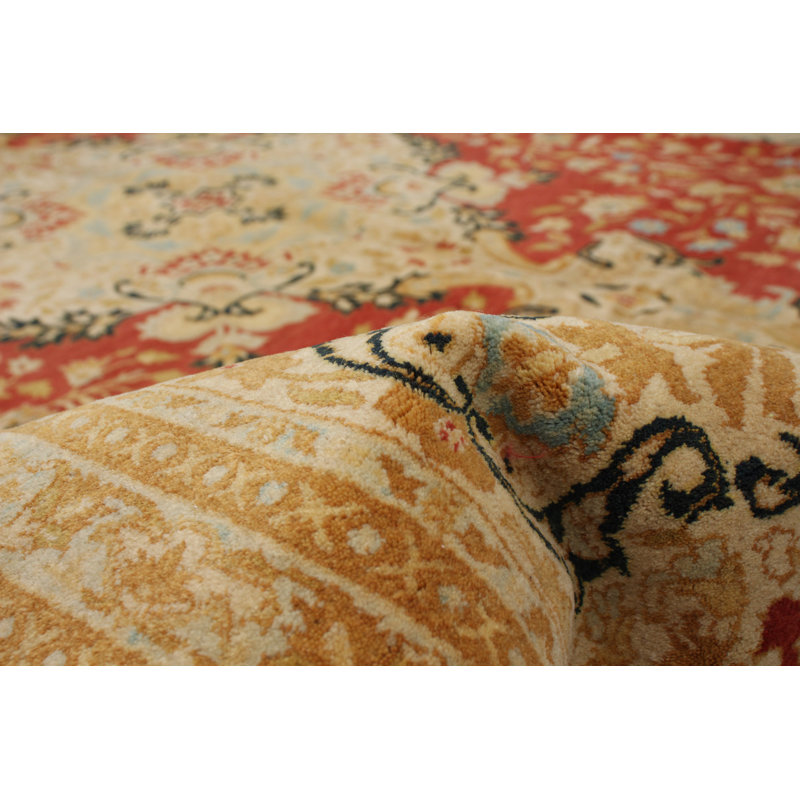 One-of-a-Kind 10'0" X 13'9" New Age Wool Area Rug in Yellow