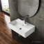 Lavabo de salle de bain mural rectangulaire 22 "en blanc brillant Claire SM-WS318