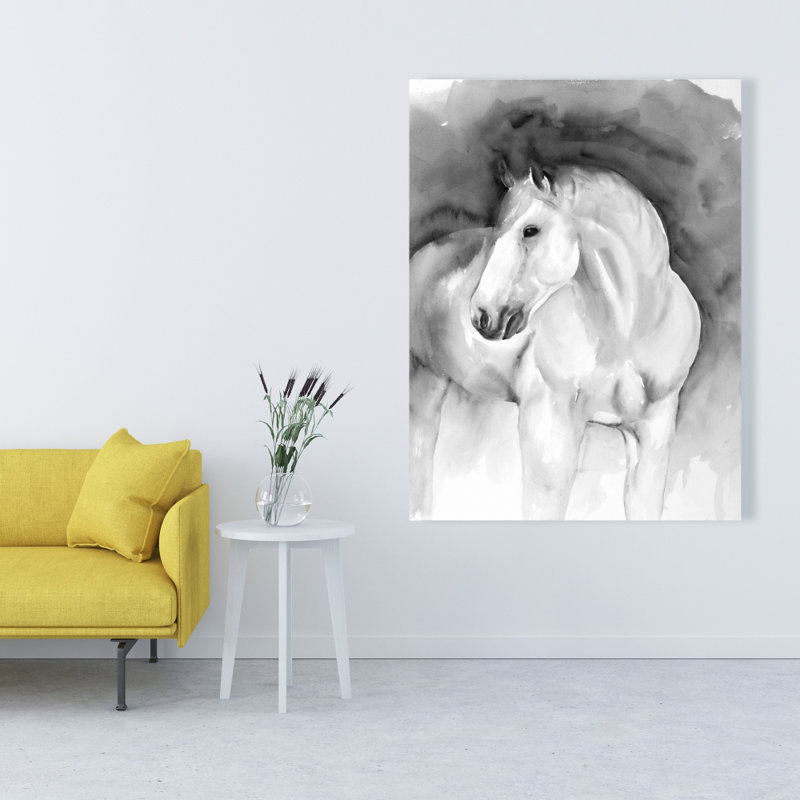 Beauté - Art sur toile noir et blanc pour la décoration intérieure, Gris