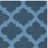 Rodgers Hand Woven Flat Weave Wool/Cotton Geometric Rug in Blue-489214640