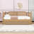  Wooden Daybed with Headboard and Drawer-1115311258-1115311256