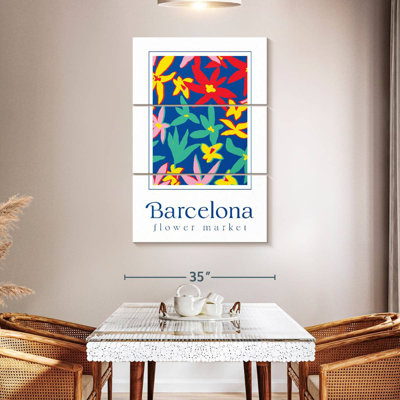 Affiche du marché aux fleurs Harnek Barcelona