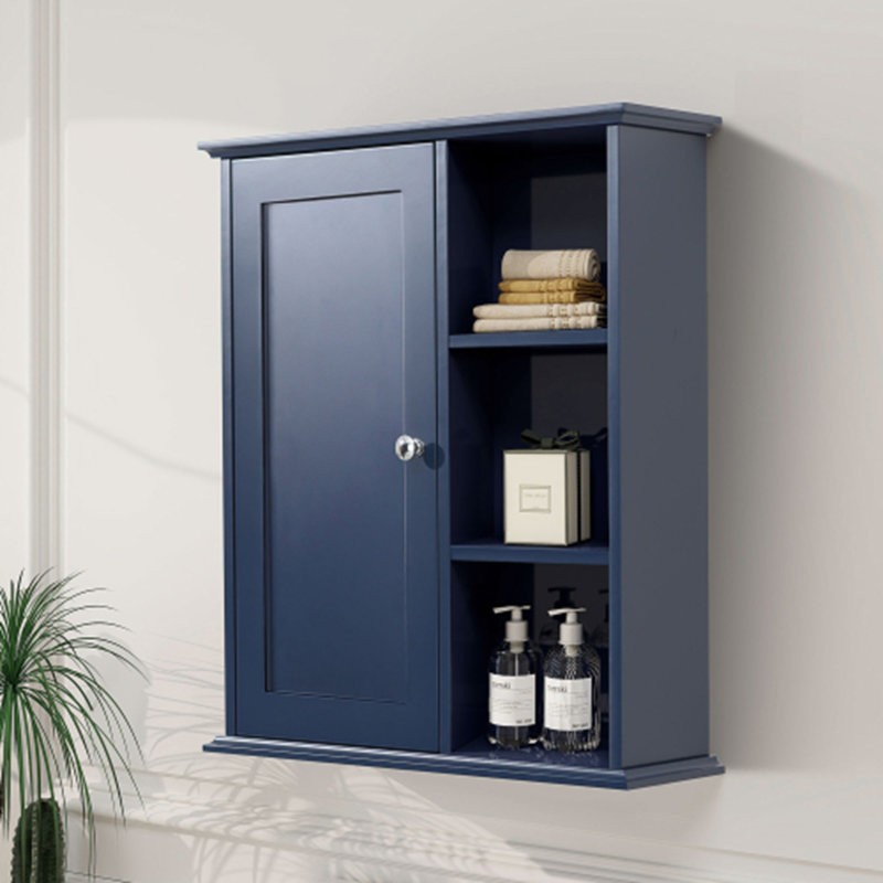 Armoire murale de salle de bain 23,6 po, Bleu