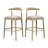 Eameson Mid-Century Modern Upholstered Stools With Rubberwood Frame-119920223-119920222