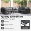 70cm Wide Steel Sofa with Cushions