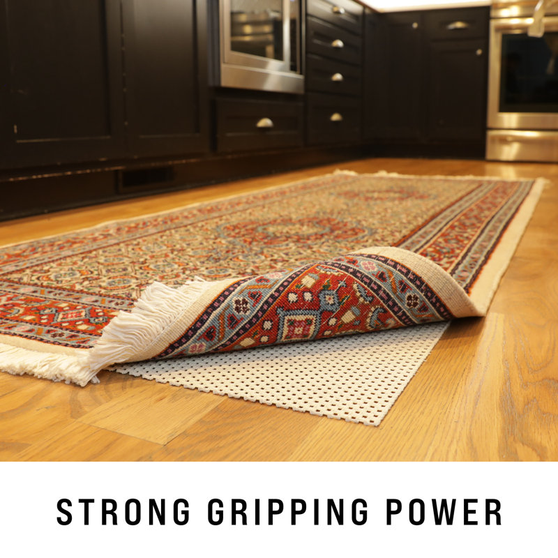 Sous-tapis antidérapant naturel Cabery (0,19 po), Rectangle 5 pi x 7 pi