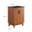 Meuble-lavabo autoportant simple 24 po avec plateau en céramique Modway Miles-92590971