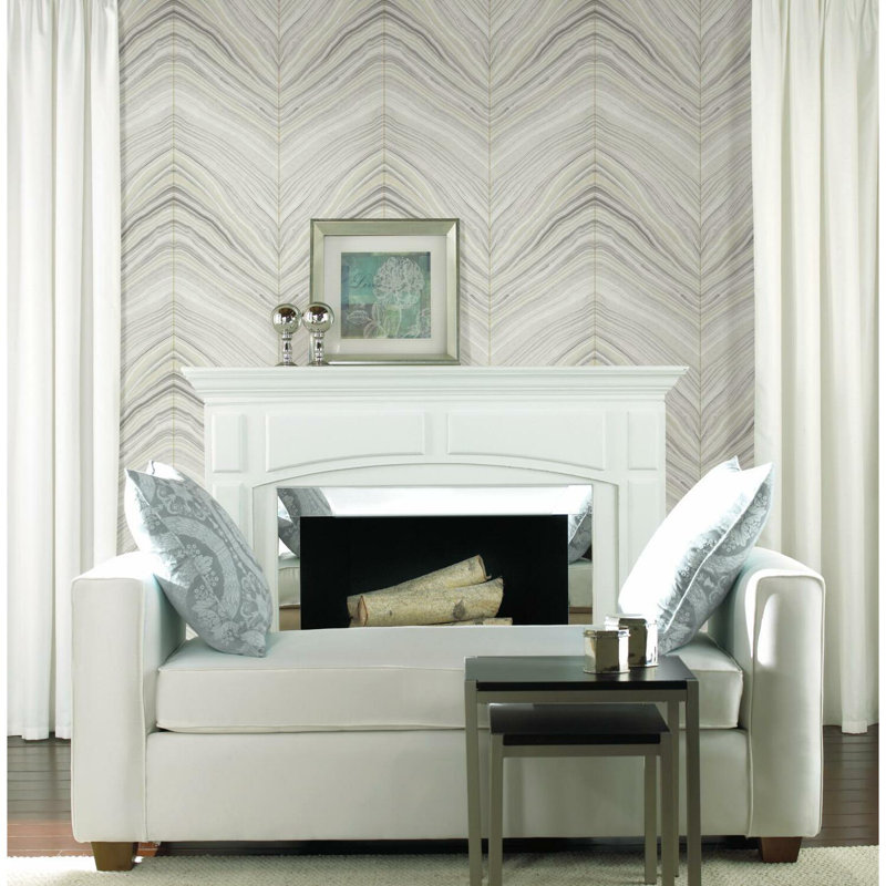 Papier peint Onyx Strata, Beige