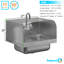 17 po X 15 po Lavabo à main mural en acier inoxydable avec éclaboussure latérale et robinet à col-de-cygne. NSF.
