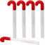 Tubes de canne de bonbon 1 po x 10 po