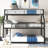 Twin XL/Full XL/Queen Triple Bunk Bed with Long and Short Ladder and Full-Length Guardrails,Black-112217978