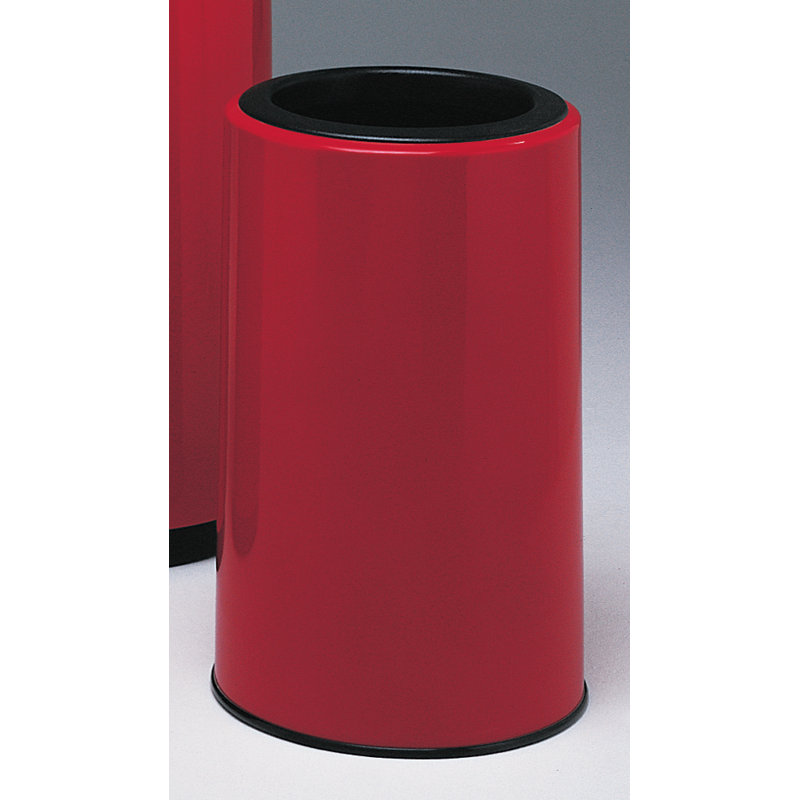 Poubelle 16 gallons receptacle Top Entry Round, Rouge terre