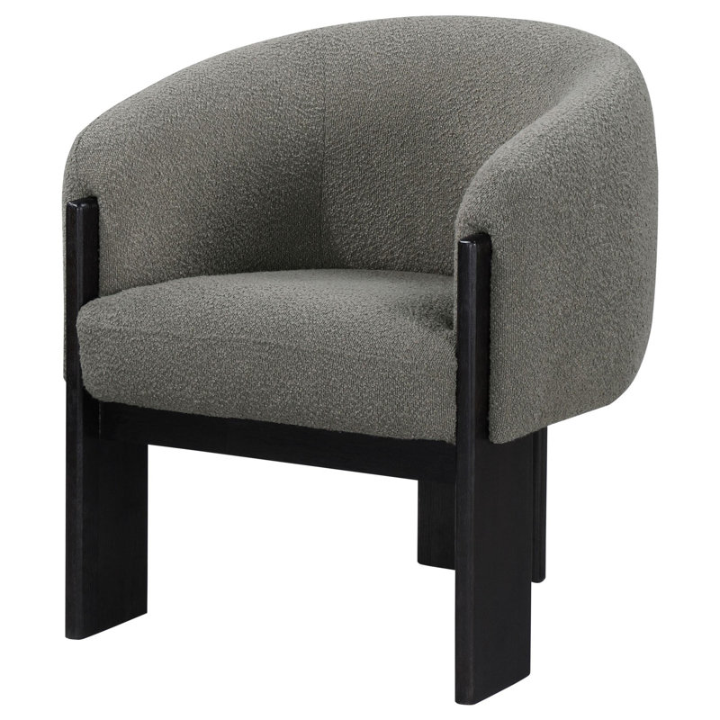 Chaise d'appoint Harroll, Polyester gris