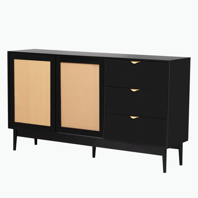 Finvoy Featured Two-door Storage Cabinet with Three Drawers for Corridors,Entrances,Living rooms