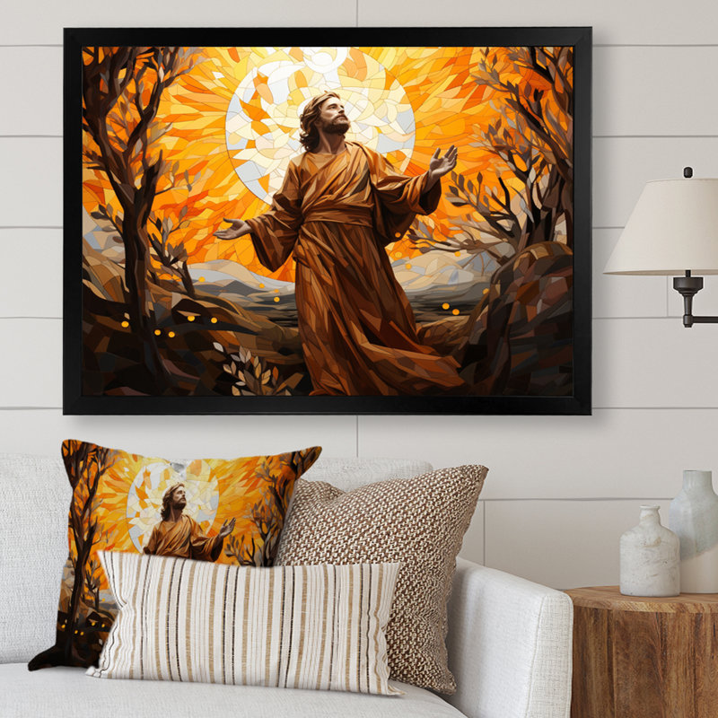 Chrétienté du Christ, Cadre photo noir, H 30 po x l 40 po x P 1,5 po