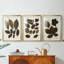Feuilles d'automne I - Impression encadrée sur mesure de qualité supérieure - 3 pièces-135195924-135195925