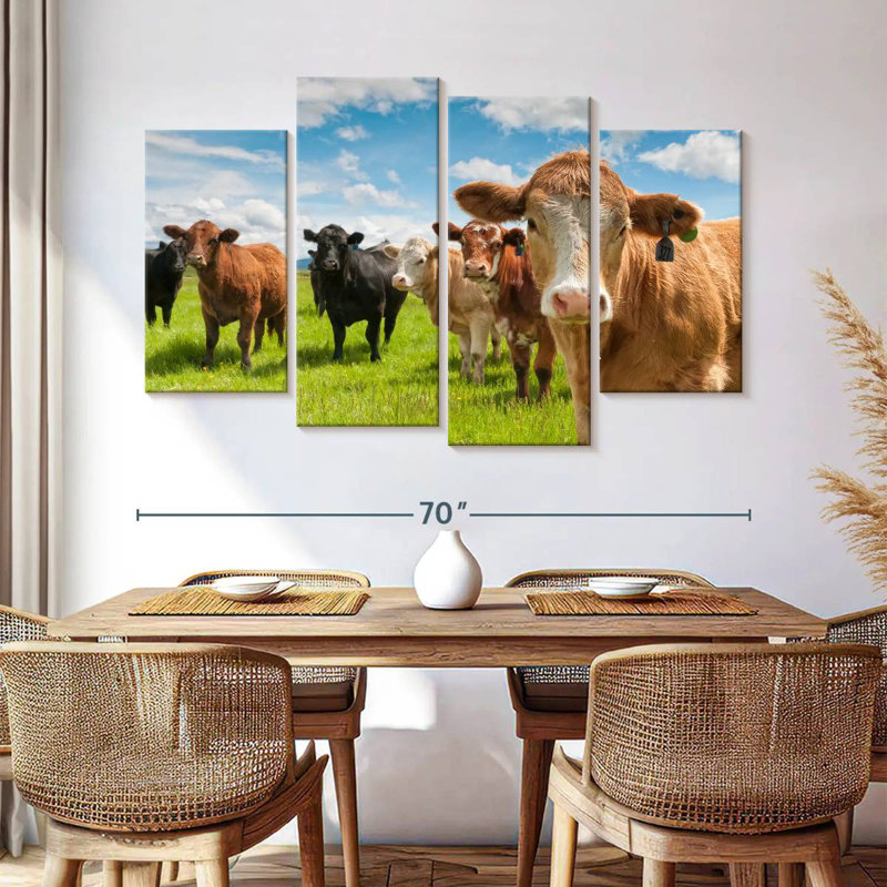 Brampt Candid Highland Cows, 42" H x 68" W