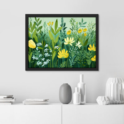 «Botanical Garden Vibrant Floral» sur papier