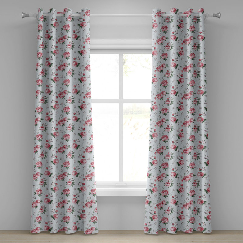Sateen Semi Sheer Curtain Pair, 50" W x 120" L