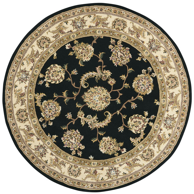 Oberry Silk Oriental Indoor Rug, Round 6'