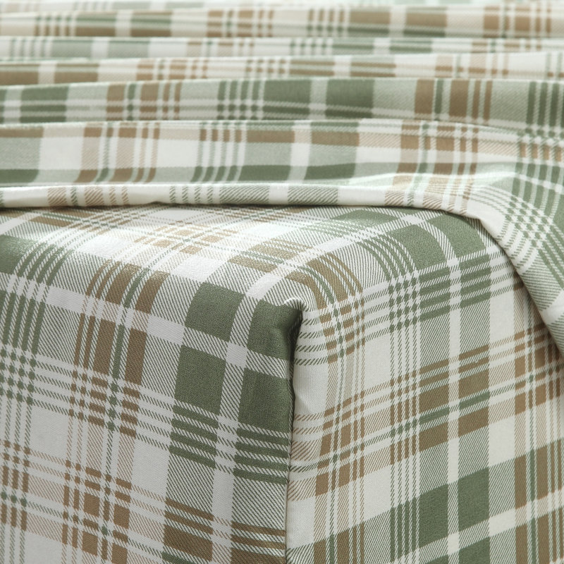 Ensemble de draps 4 pièces Cabin, Ensemble de draps pour très grand lit avec 2 taie