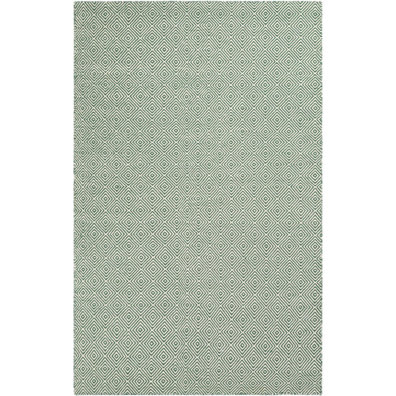 Tapis contemporain Contemporary vert, Rectangle 5 pi 1 po x 8 pi
