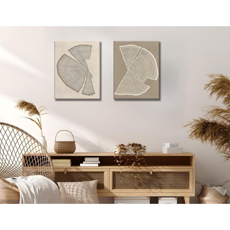 Stunning Decorative Canvas Paintings (2 Pieces), 11.8 x 15.7 inches Each | 50% Cotton / 50% Polyester, Digital Printing on Canvas | Elegant Wooden Frame (0.8 x 1.2 inches) | Perfect for Home Decor & Art Enthusiasts