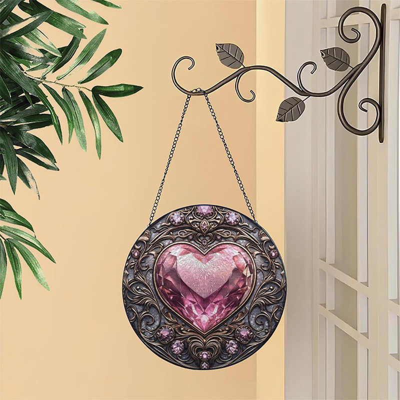 Panneaux de vitrail Suncatcher pour décor de fenêtre, 11,8 x 11,8 po (30 x 30 cm)