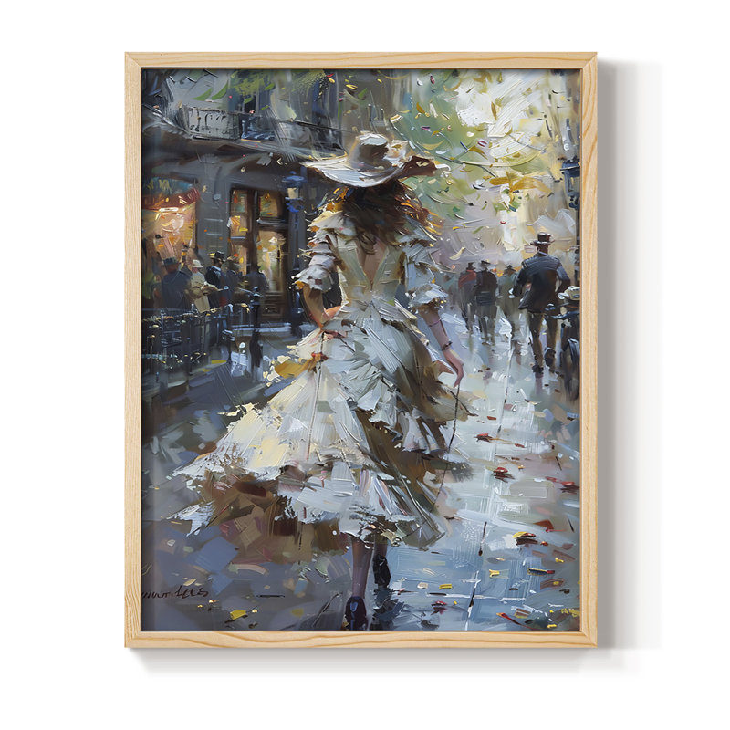 Reproduction encadrée WOMEN Series DCLV III - bois massif, Naturel, H 11 po x l 9 po