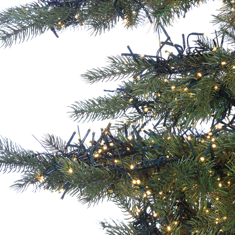 Spectacular 9 Foot Natural Cut Monaco Pine With Cluster Led Lights