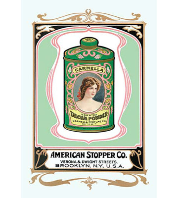 Carnella Talcum Powder  Vintage Advertisement