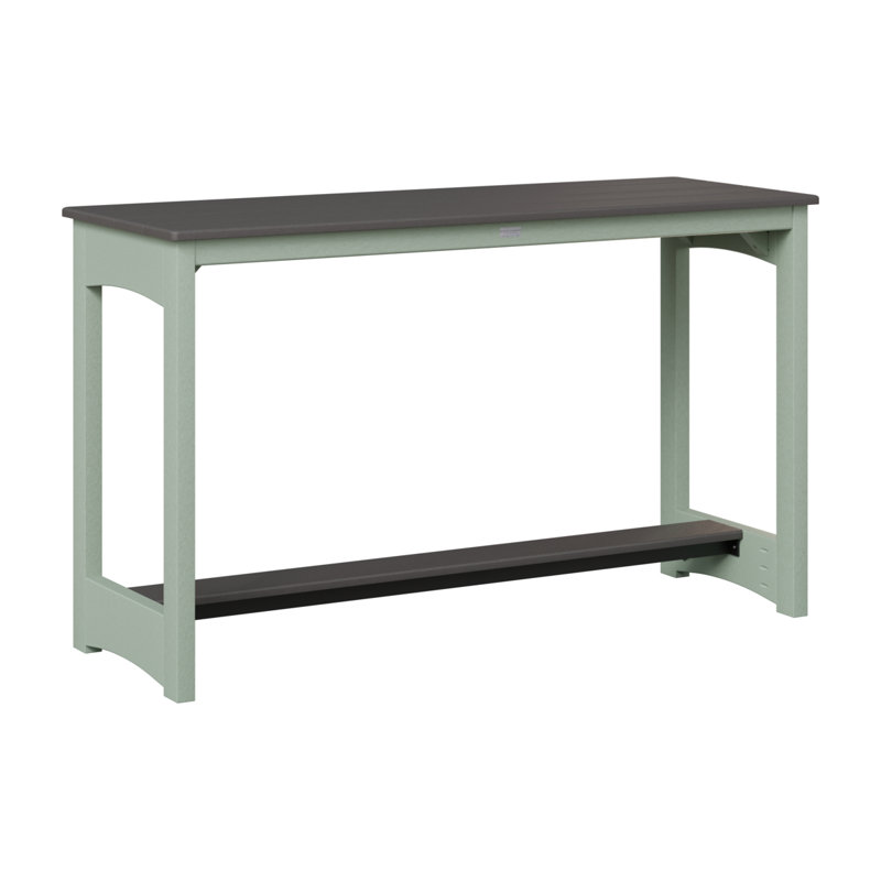 Table de jardin à hauteur de comptoir Berlin Gardens, Gris fumée, Écume de mer, écume de mer, 35.5" H x 60" W x 22" D