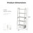 Deivi 63.5"H Ladder Bookcase with Drawer-217255353