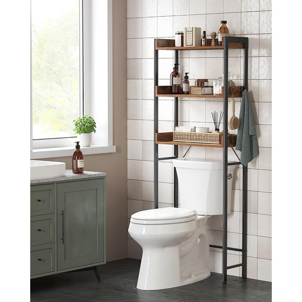 Garlington Solid Wood Free-Standing Over-the-Toilet Storage The Twillery Co. Finish: White