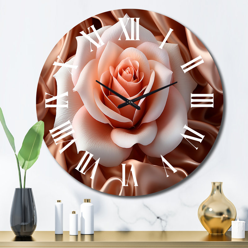 Horloge murale en métal Exquis Blossoming, Grand