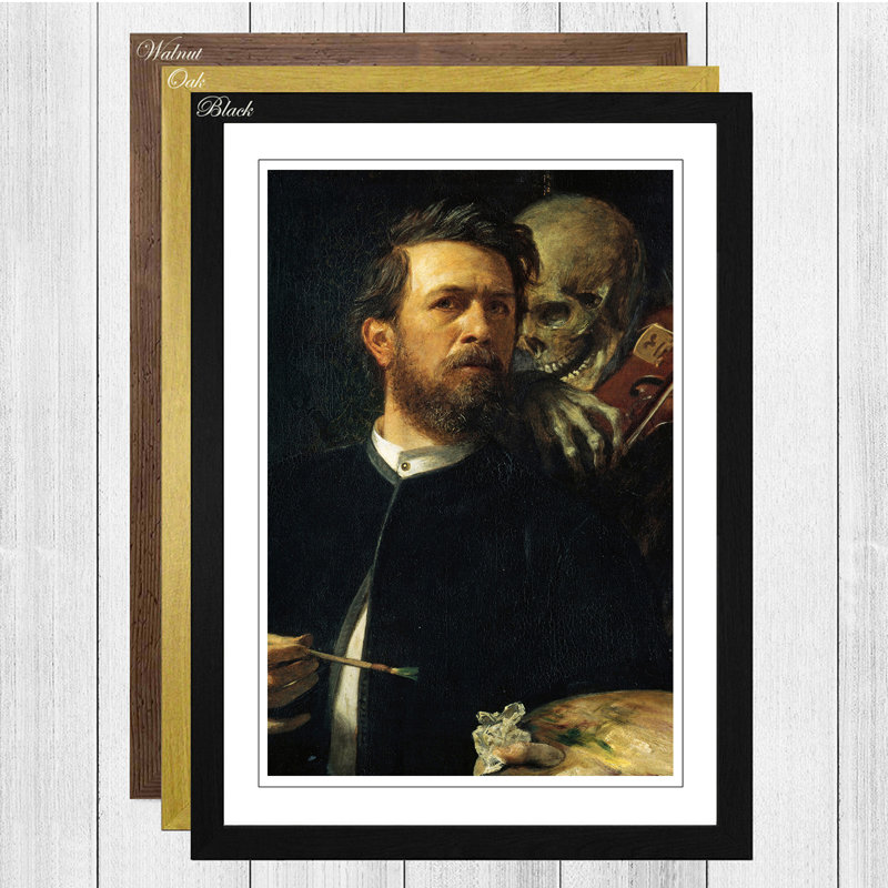 Arnold Bocklin - Single Picture Frame Painting, Black
