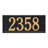 Black Personalized Mailbox Side Panel