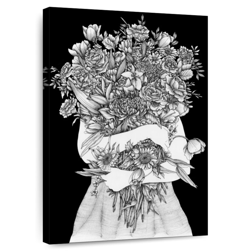 Harnek rassemblant un jardin, H 51 po x l 34 po