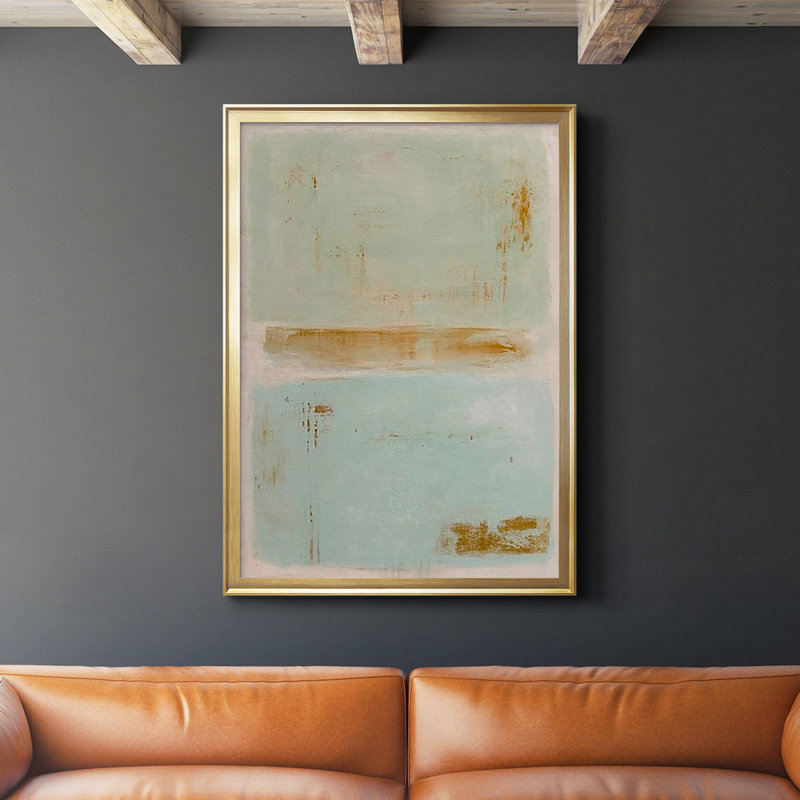Reproduction encadrée souple de qualité supérieure - prête à être accrochée, Or, H 42,5 po x l 30,5 po x P 1 po
