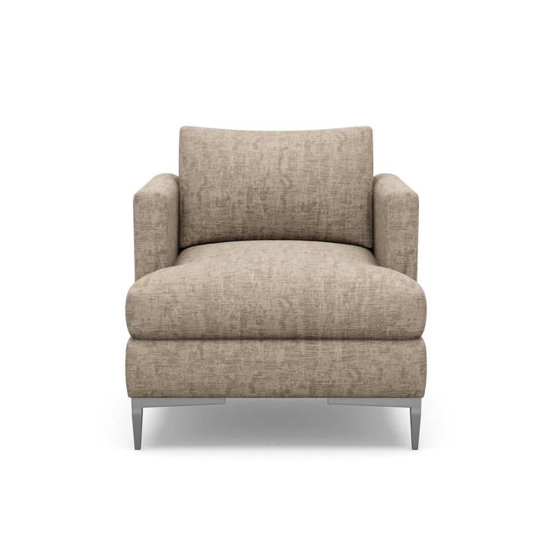 Aiden Accent Chair, Churchill Driftwood (Performance fabric) 6137-92, Antique Bronze