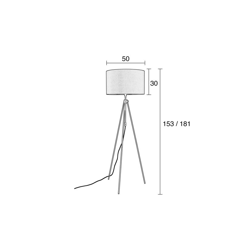 Tripod Floor Lamp, Green, Green