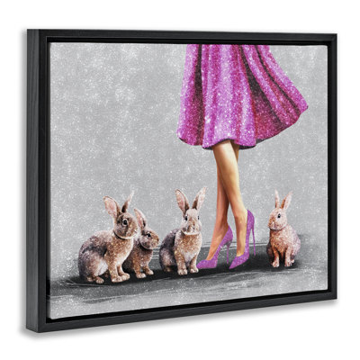 «Chic Woman with Rabbits» par Svetlana Aleynikova