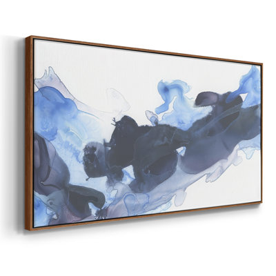 Azul Wave II- Framed Gallery Wrapped Canvas -Ready to Hang
