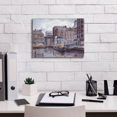 " Tugboats And Tenements " by Stanton Manolakas