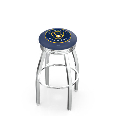 L8C3C Milwaukee Brewers Swivel Bar Stool