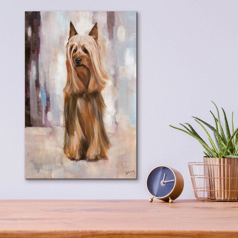 «Silky Terrier I» par Solveiga, H 16 po x l 12 po x P 0,13 po
