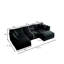 Canapé modulaire en U avec repose-pieds réversible, canapé d'angle convertible 5 places, canapé en chenille douce minimaliste moderne pour le salon-501413918