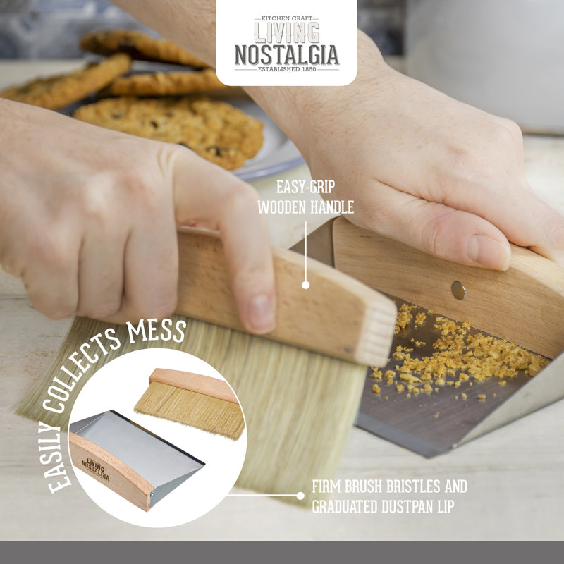 Living Nostalgia Tabletop Dustpan and Brush