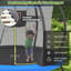 Trampoline 10 pi avec panier de basketball, filet d'enclos et échelle, trampoline d'extérieur pour enfants, trampoline récréative