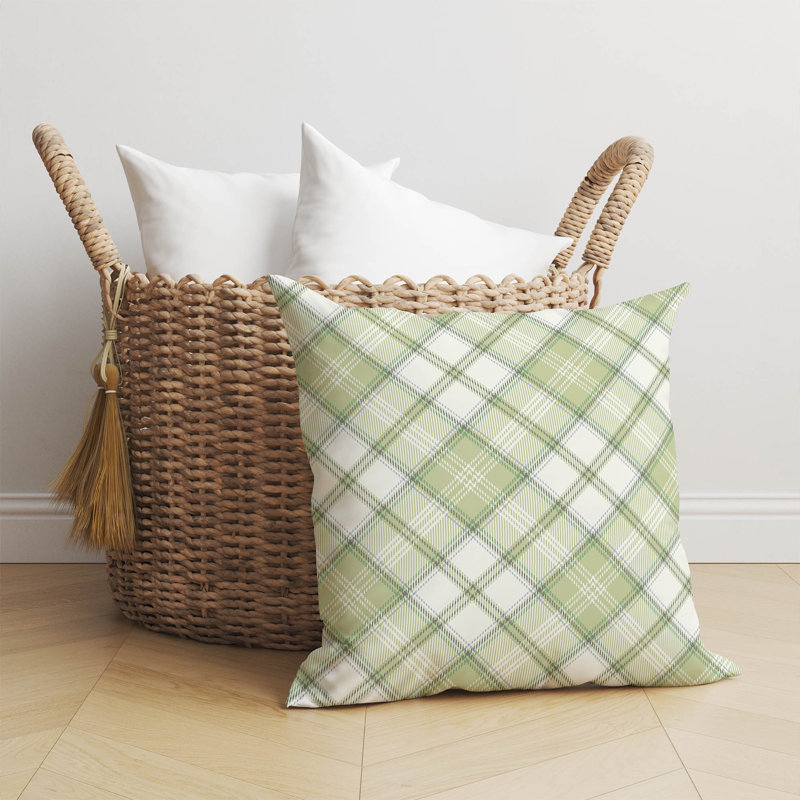 Coussin Diamond, H 20 po x l 20 po, Vert